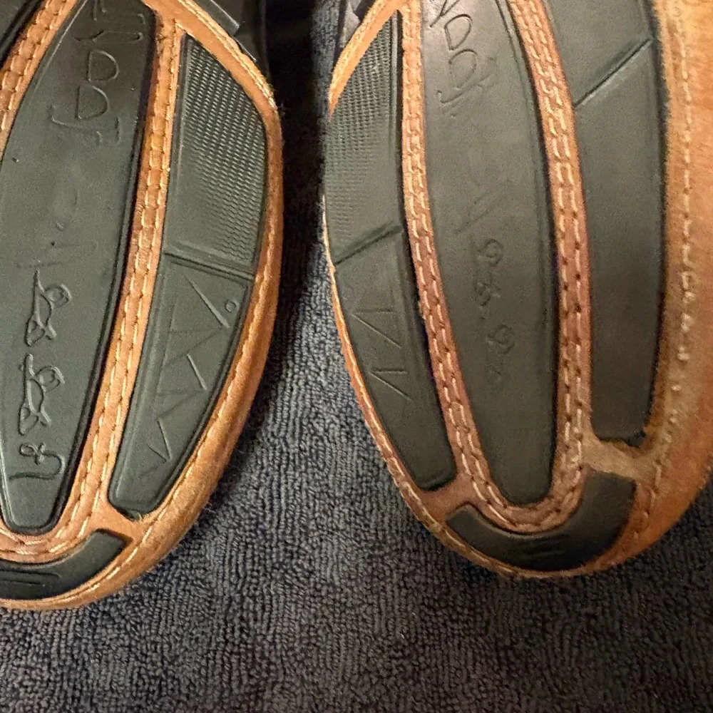 Giorgio Brutini Men's Leather Slip-On Loafers in Light Brown‎ Size 10.5